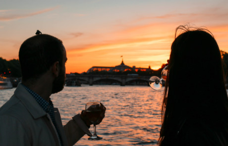 Coucher de soleil en amoureux